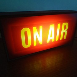 オンエア ON AIR スタジオ ラジオ 生放送 アメリカン サイン ランプ 看板 置物 雑貨 LEDライトBOX 照明（ライト）・ランプ R