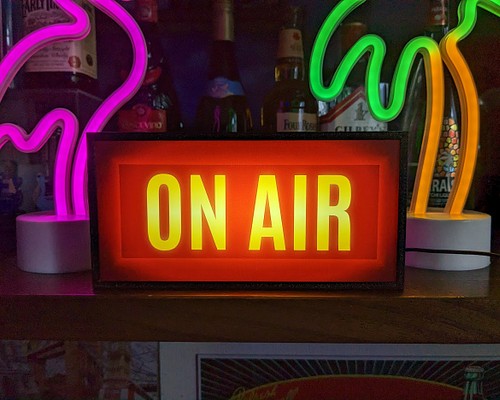 オンエア ON AIR スタジオ ラジオ 生放送 アメリカン サイン ランプ