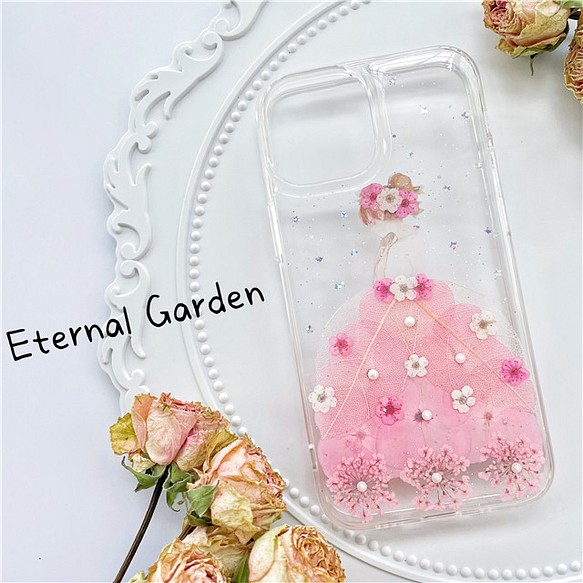 ハンドメイド押し花スマホケース(バラ) 販売最安 www.pandora.com.br