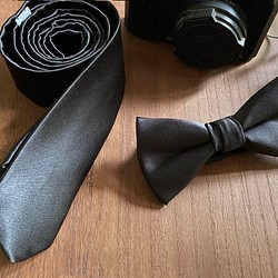 巴特先生-Tuxedo 黑緞 - 型男配備-領帶領結 第1張的照片
