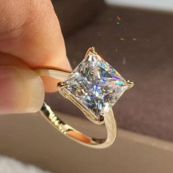 1カラット 】輝く モアサナイト ダイヤ メンズ リング K18WG 指輪 