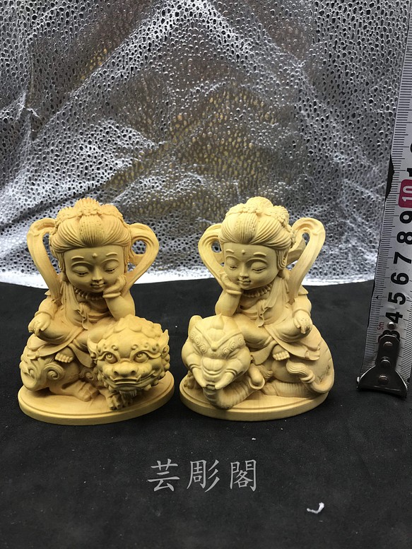 大勢至菩薩 精密彫刻仏陀彫刻 木製仏像 美術工芸品 極上品 稀少珍品 T-