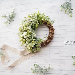 Mix greenのハーフリース　~ with artificial flowers ~ 1枚目の画像