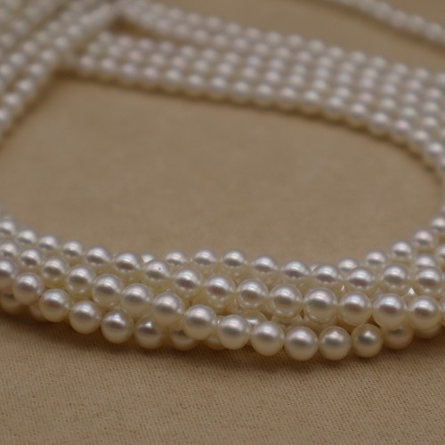 アコヤ真珠 真珠ネックレス 重ね付き 5.0-5.5mm 女子会 卒園式 入学式 