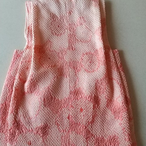 3歳用正絹総絞りの被布(中綿なし）4386m様のリクエスト 子供服 着物 