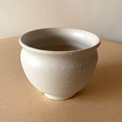 白いほっこり植木鉢#101【プランター】【plant pot】 1枚目の画像