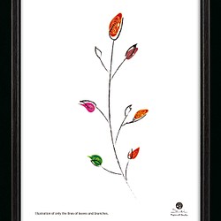 オリジナルイラスト　ポスター　A4 　アート　seiで検索　結婚祝い　新築祝い　モダン　おしゃれ　植物 　m-345 1枚目の画像