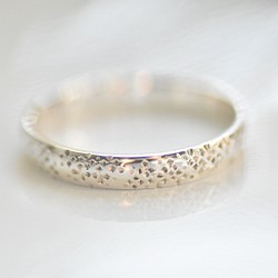「紫陽花」 hydrangea/silver ring /sv950 1枚目の画像