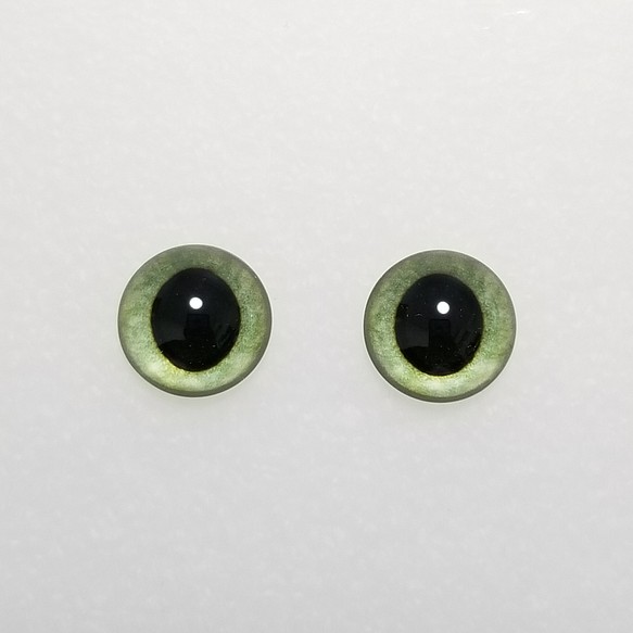 P6　猫の瞳　１４㎜　グラスアイ　羊毛フェルト用 1枚目の画像