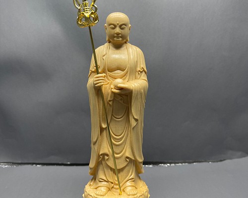 仏教工芸品 地蔵菩薩 地蔵様 木彫仏像 極上品 彫刻 芸彫閣 通販