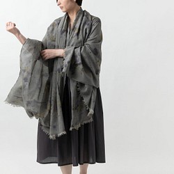 【新品】enrica 棉絲圍巾 botanical mix/botanical 染料 第1張的照片