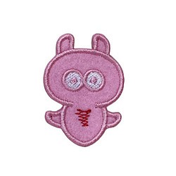 刺繍ワッペン　海の生き物【クリオネ ピンク】 1枚目の画像