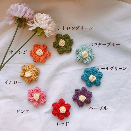 2色セット組み！ ぷっくりお花ヘアゴム キッズ／大人 その他