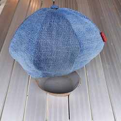 デニムベレー帽 ハンドメイド 1枚目の画像