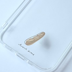 フランスパン　french bread/mplant　スマホケース　iPhoneケース　クリアケース　ソフトケース シン 1枚目の画像