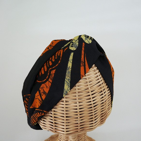 頭巾（結）☆非洲花橙 第1張的照片