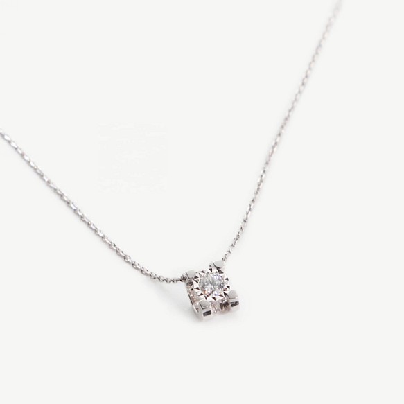 18K 0.1ct ダイヤモンド ネックレス www.cleanlineapp.com