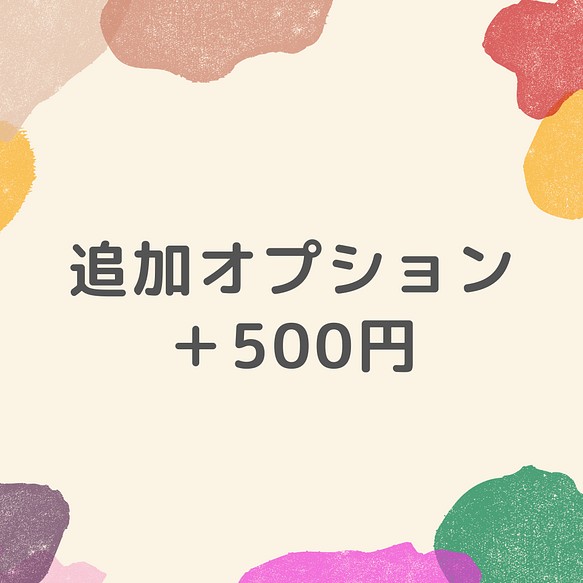 追加オプション500円 1枚目の画像