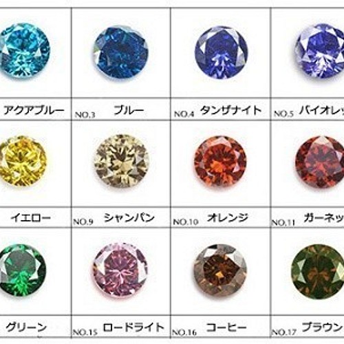 キュービックジルコニア CZ パーツ販売 ラウンドカットルース 1.75-1.8