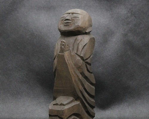 善財童子（16cm jk4122）仏像 円空仏 摸刻 木彫