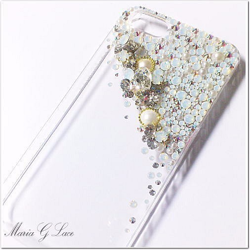 【mariaglace】snowflakeデコスマホケース Xperia 1 IV SO-51C/SOG06