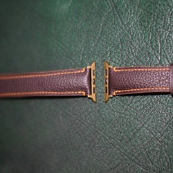 高級牛革時計ベルトアップルウォッチ時計ベルト手縫い時計バンド 1枚目の画像