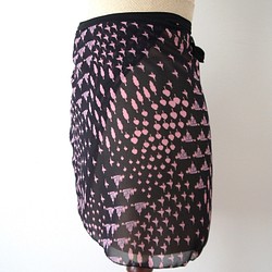 バレエ　ラップスカート[タジマハール ブラックピンク 40-107] U119LBKPK 6枚目の画像