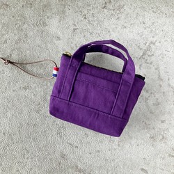 新色・トートバッグ型　パス・キーケース　紫 1枚目の画像