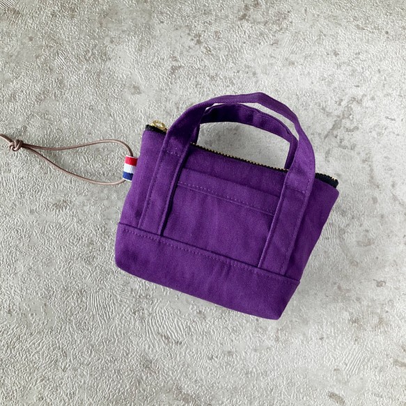 新色・トートバッグ型　パス・キーケース　紫 1枚目の画像