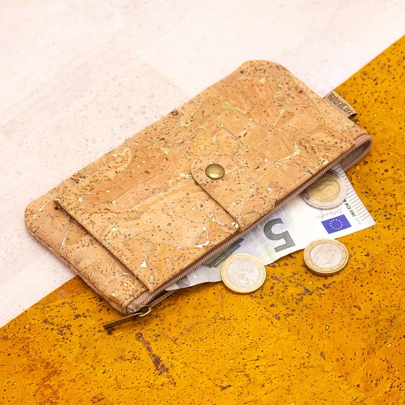 【ポルトガルから直輸入】コルク ミニ財布 1枚目の画像