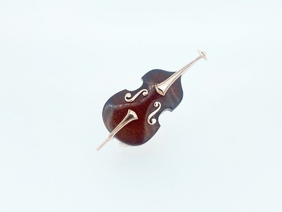 &lt;Min.Wks&gt; 大提琴別針胸針⑩ 第1張的照片