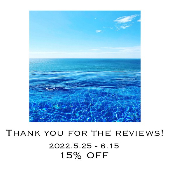 ◆Thank you for 40 reviews！◆ 15%OFFクーポンプレゼント 1枚目の画像