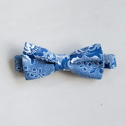Schweshwe 織物領結靛藍花 第1張的照片