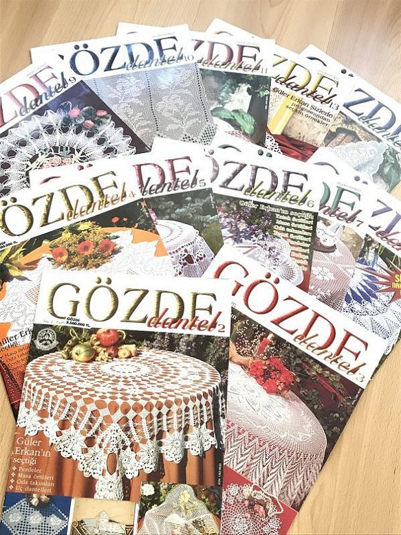 GOZDE DANTEL｜GOZDE ELSANATLARI ｜モリモリ１５冊セット 編み図