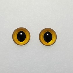 W31　猫の瞳　１２㎜　グラスアイ　羊毛フェルト用 1枚目の画像