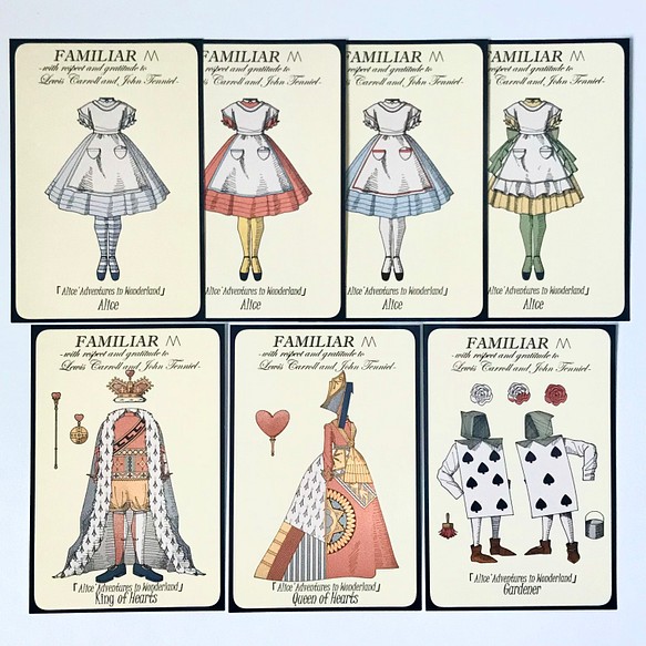 不思議の国のアリス」キャラクターポストカード オリジナル7枚セット