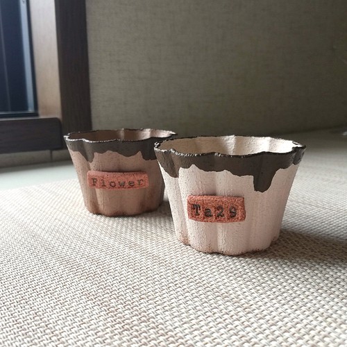 リメ缶・リメイク缶☆コーン＆カッププラ鉢☆２個セット（リメ缶・リメ 