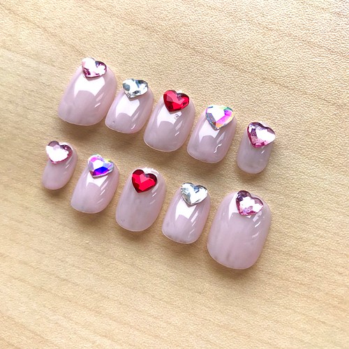 ネイルチップ 〜先端ハートネイル〜 ネイルチップ（つけ爪） anje nail