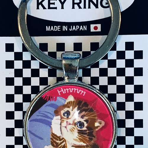 はちわれ猫 キーホルダー 猫 キーホルダー 猫 キーリング ハチワレ猫