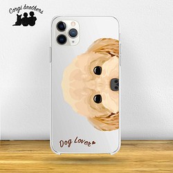 【 トイプードル  毛色7色 横向きデザイン】スマホケース クリアソフトケース 犬 iPhone & Android 1枚目の画像