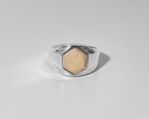 hexagon ring L メイプル silvaer925 リング 指輪 指輪・リング