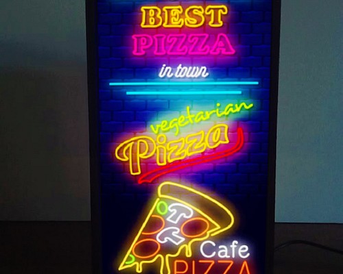 ピザ カフェ BAR イタリアン ネオン系 サイン ランプ アメリカン