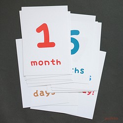 Baby Monthly Card marian font (明信片大小) 第1張的照片