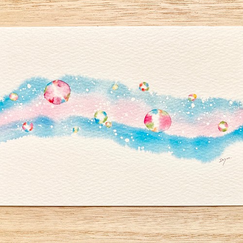 透明水彩画 さざ波 3枚セット イラスト ポストカード 海 波 暑中見舞い 残暑見舞い 父の日 メッセージカード カード レター Marron125 通販 Creema クリーマ ハンドメイド 手作り クラフト作品の販売サイト