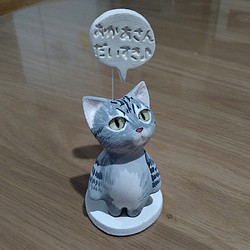 【オーダー品】猫のアロマストーン 1枚目の画像
