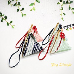 繽紛多彩粽子造型零錢包 可愛精緻隨身包 編織包 第1張的照片