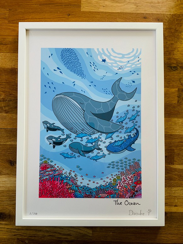 フレーム付きアート「The Ocean」A3カラー 1枚目の画像