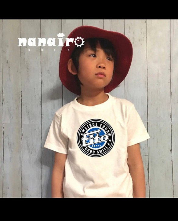 半袖 4色から選べる名前入りtシャツ 90 130 カッコいい ロゴマーク 子供服 Nanairo70 通販 Creema クリーマ ハンドメイド 手作り クラフト作品の販売サイト