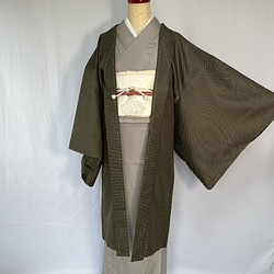 新品 正絹 単衣 女物 長羽織 こげ茶 着物 haori しば田 通販｜Creema