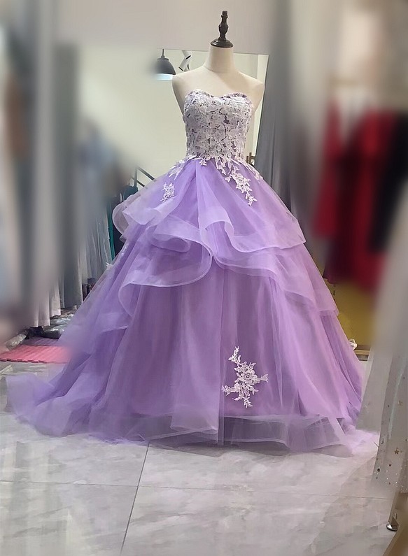 フォーマル/ドレス☆豪華☆パープルのカラードレス･カクテルドレス????